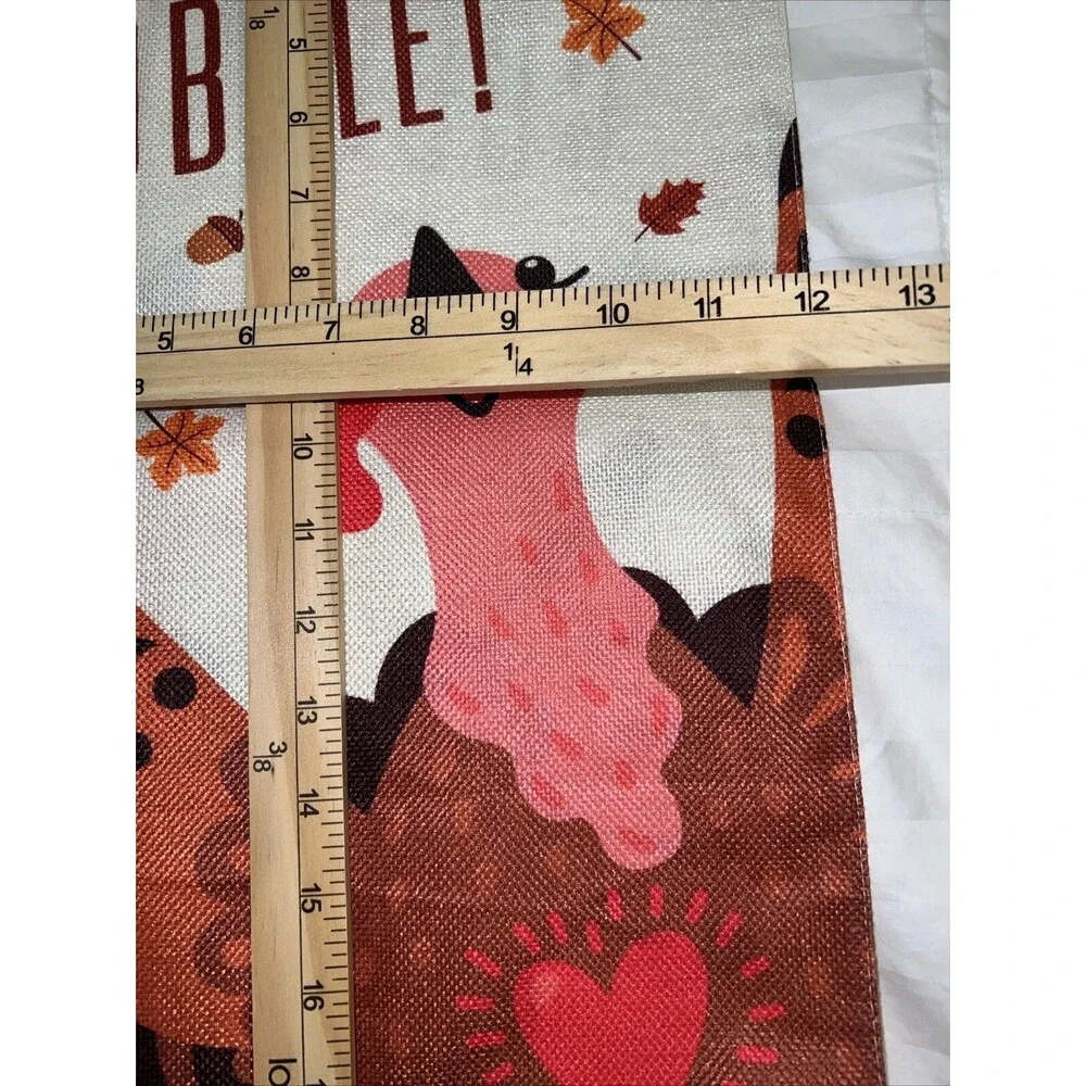 Gobble Thanksgiving Fall Garden Flag Double-Sided Decorative Yard Flag 12“×18”